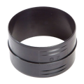 Whale Black 90mm Straight Air Duct Fitting