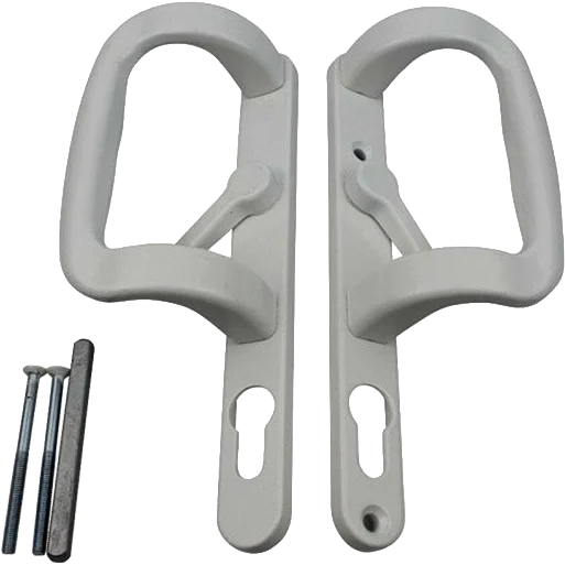 Sliding Inline Patio Door Handles XL Locking White XL/L/W