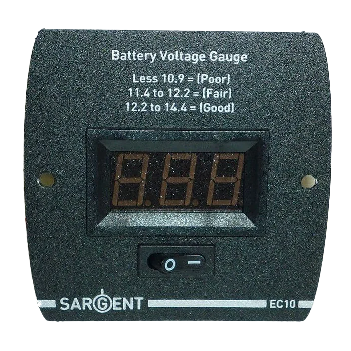 Sargent EC10 Battery Voltage Gauge Control Panel