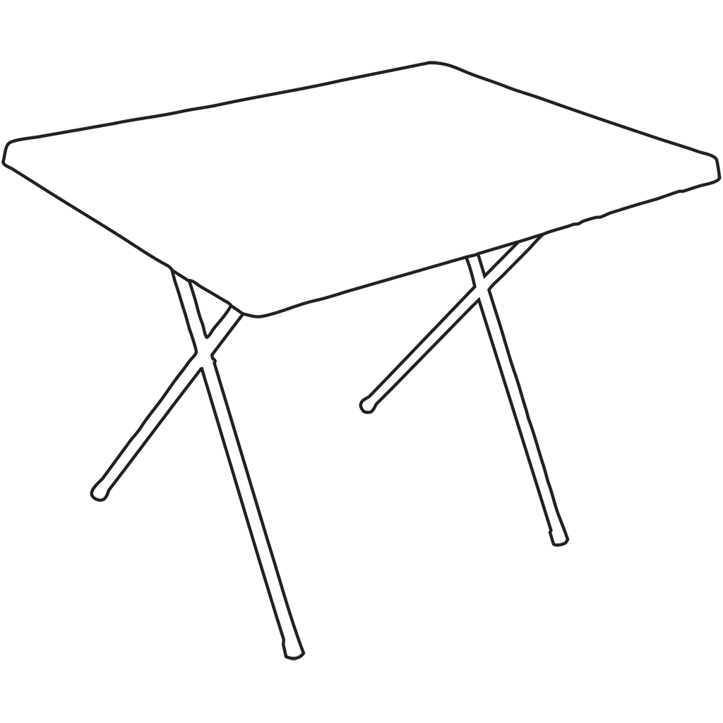 Quest Fleetwood Master Plastic Table - Grey