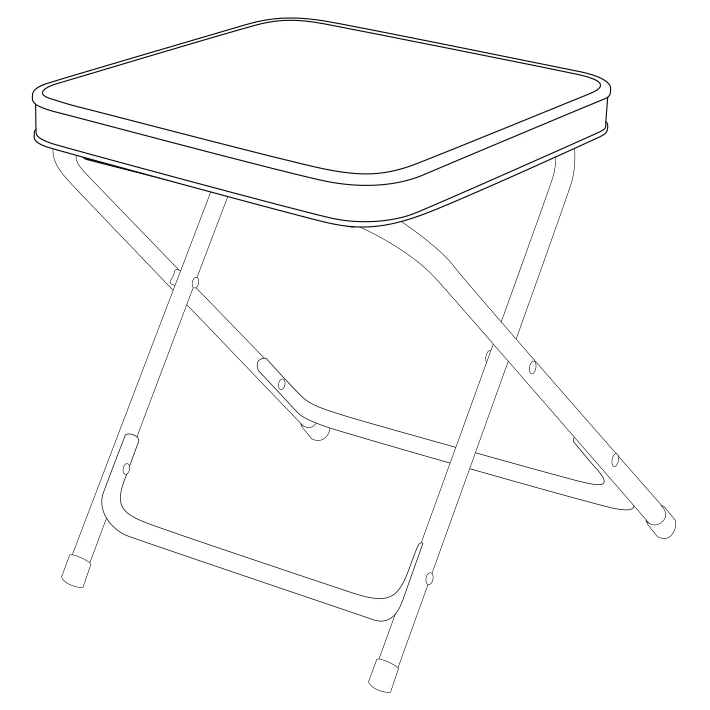 Quest Superlite Elsfield Stool/Table (Removable Table Top)