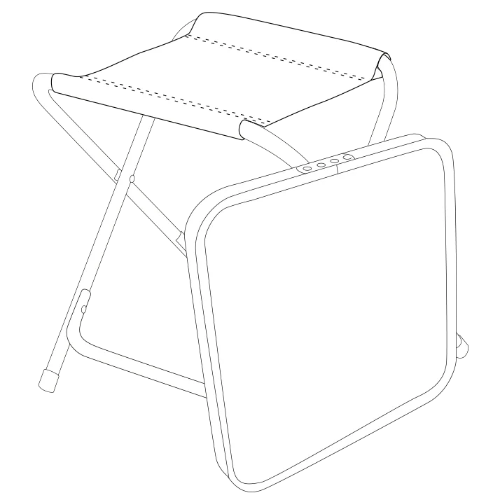 Quest Superlite Elsfield Stool/Table (Removable Table Top)