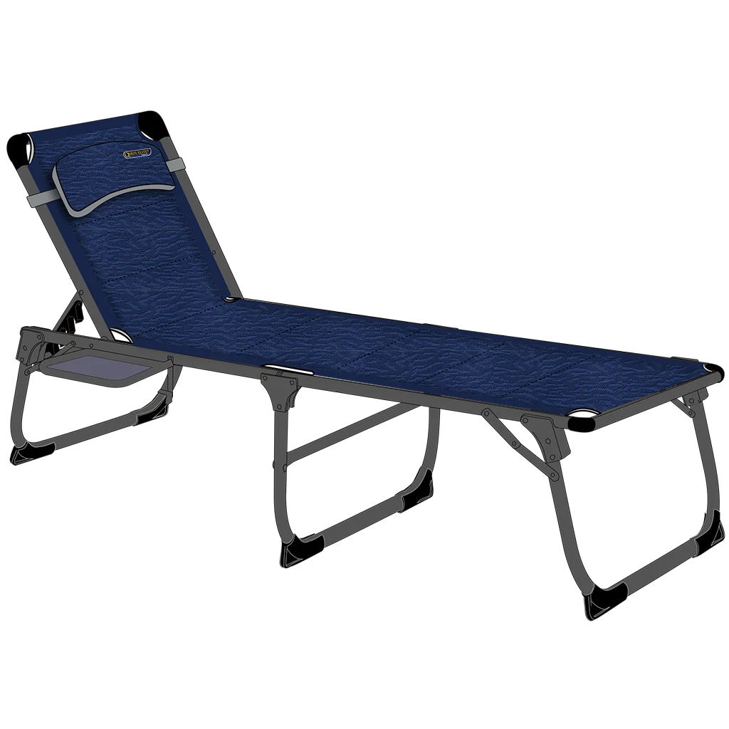 Quest Ragley Pro Lounge Bed with Side Table