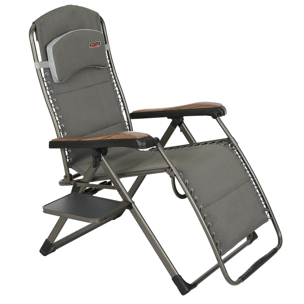 Naples Pro Relax XL Camping Chair with Side Table (F1323)