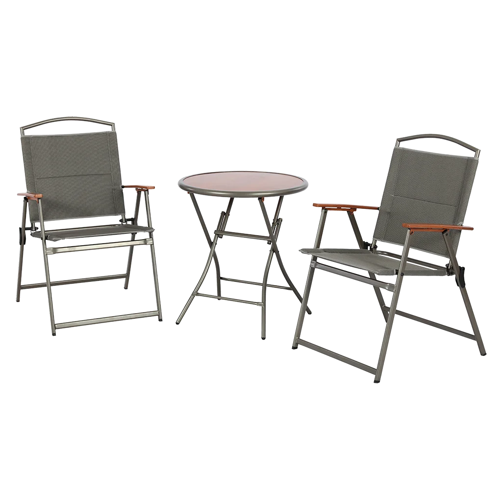 Naples Pro 3pc Furniture Set - Grey (F1329)