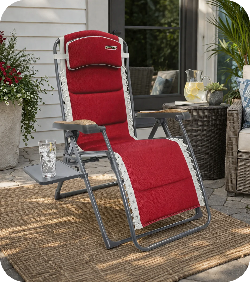 Quest Bordeaux Pro Relax XL Chair with Side Table