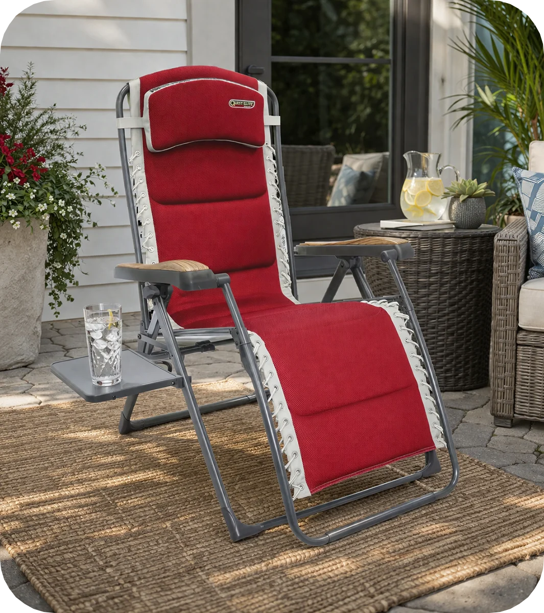 Quest Bordeaux Pro Relax XL Chair with Side Table