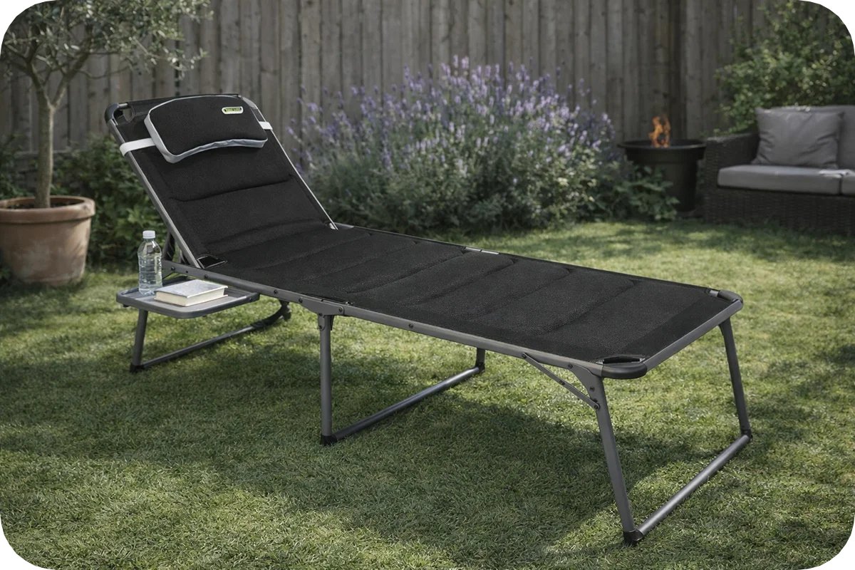 Vienna Pro Lounge bed with side table