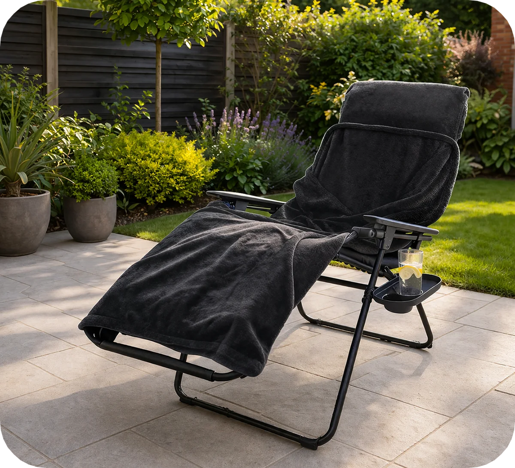 Quest Elite Relax 3 in 1 Fleece Blanket Blue