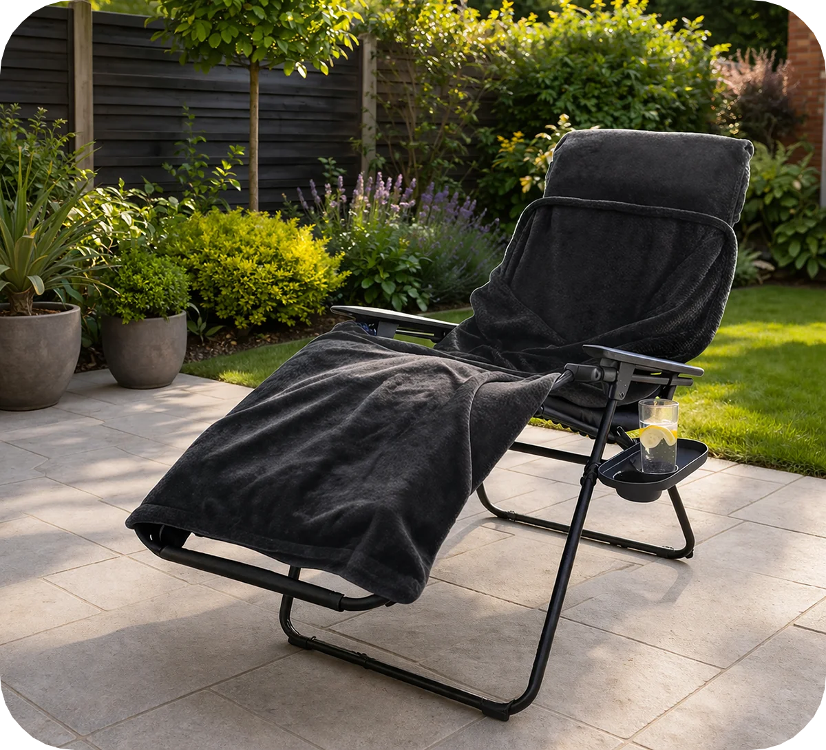 Quest Elite Relax 3 in 1 Fleece Blanket Blue