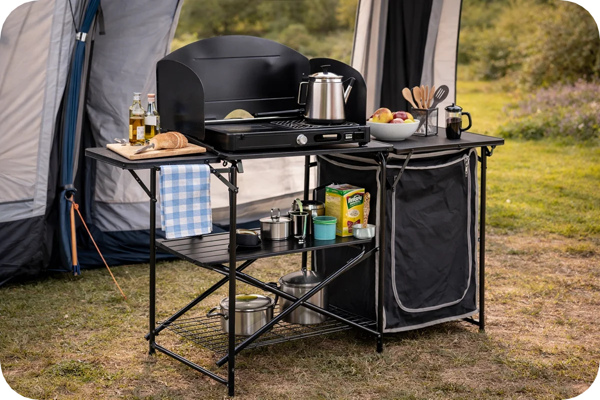 Quest Oregano Kitchen Stand - Black