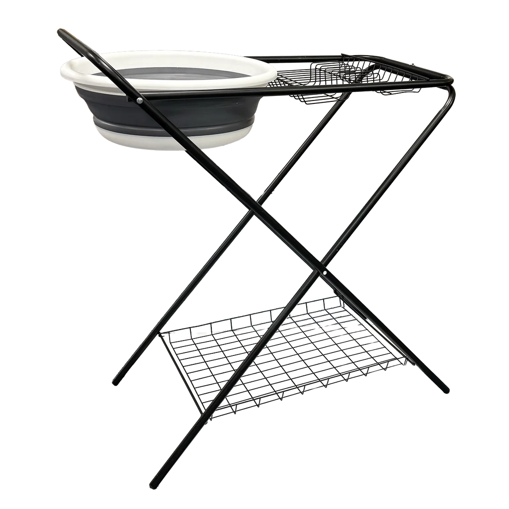 Quest Chudleigh Camping Washing Up Stand with Collapsible Bowl (F3120)