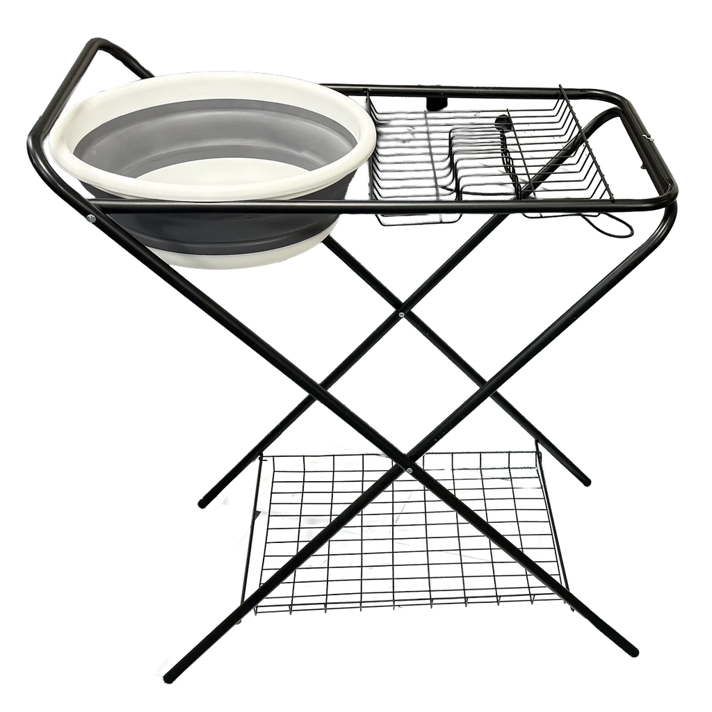Quest Chudleigh Camping Washing Up Stand with Collapsible Bowl (F3120)