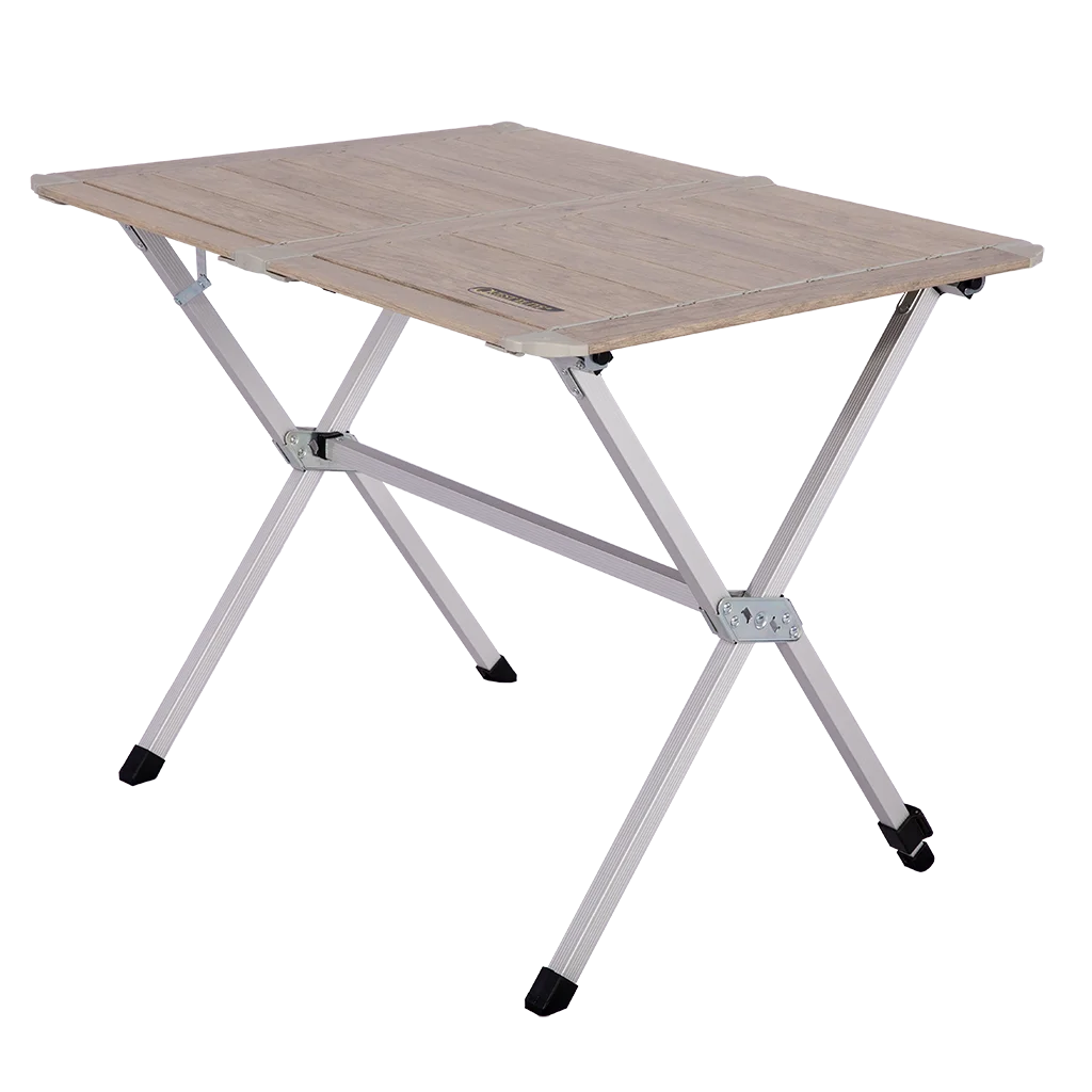 Quest Elite Lomond Slatted Table -  Light Wood