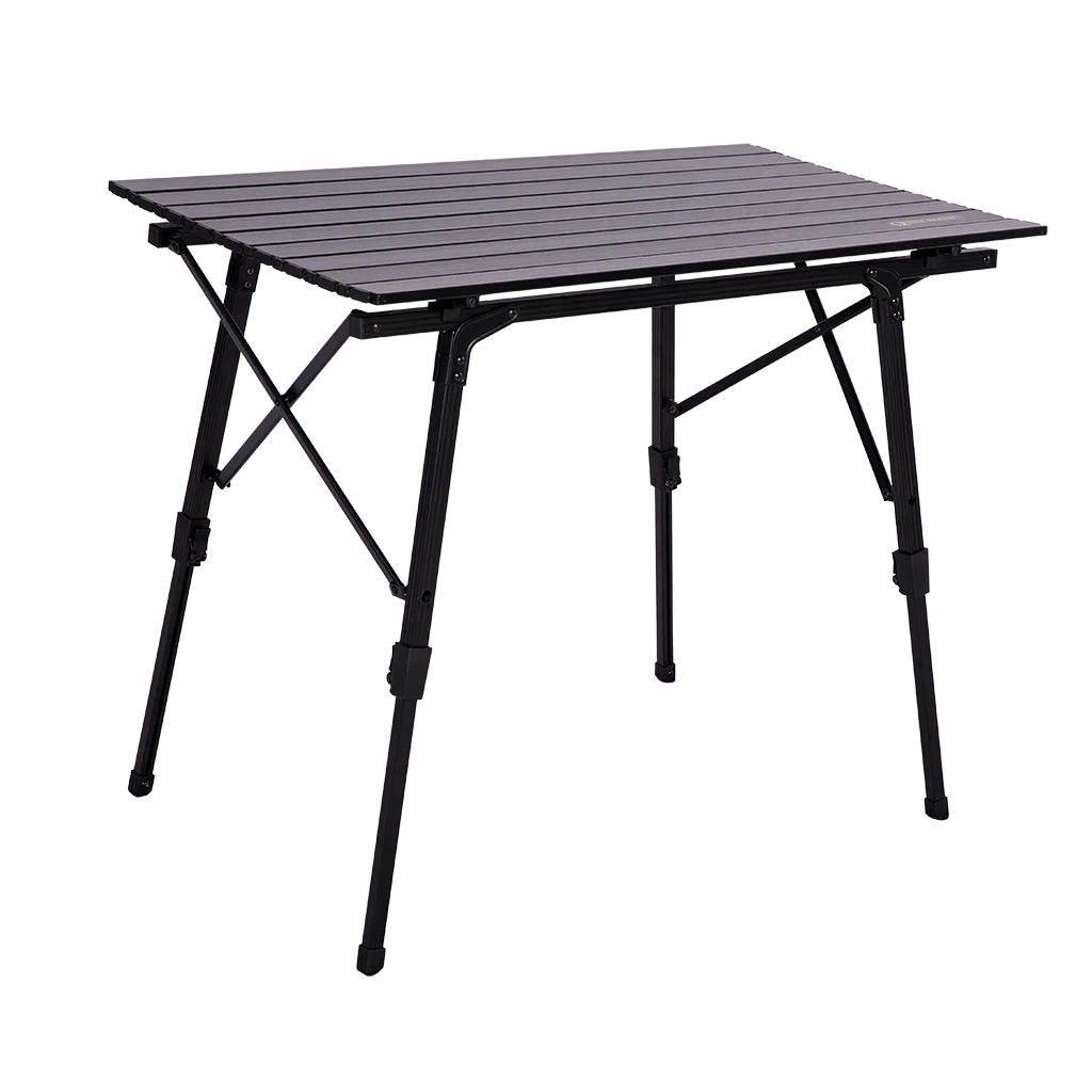 Quest Elite Brenig Slatted Table - Black