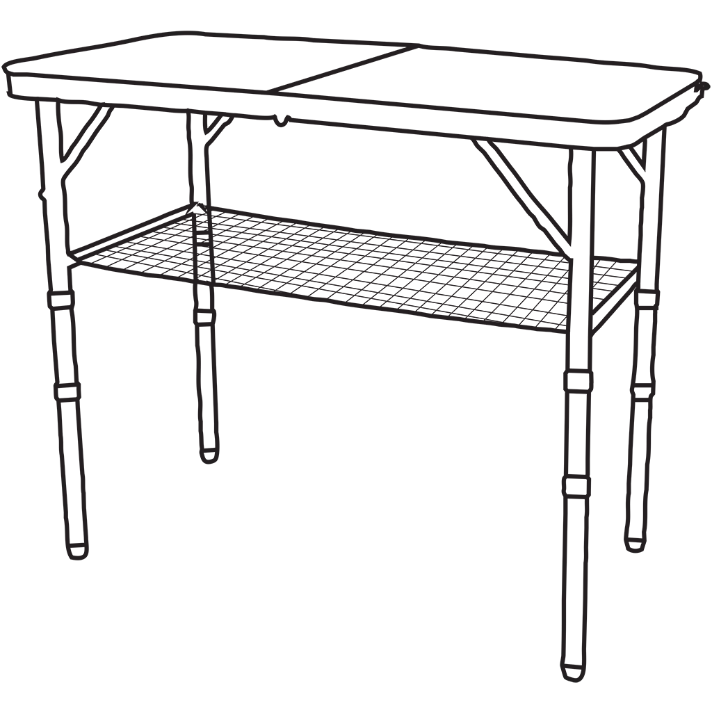 Quest SpeedFit Range Cleeve Folding Table (Onyx Edition)