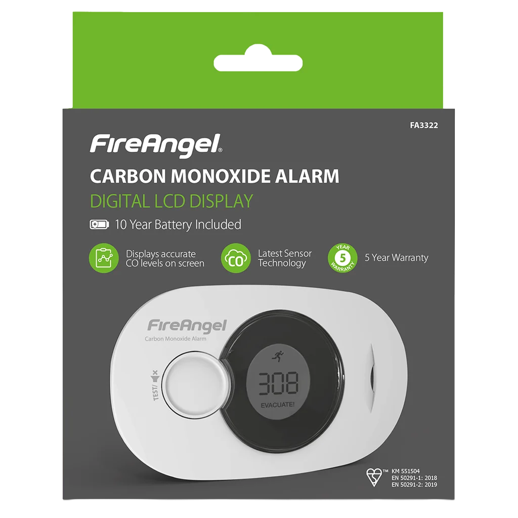 FireAngel 10 Year Digital CO Alarm