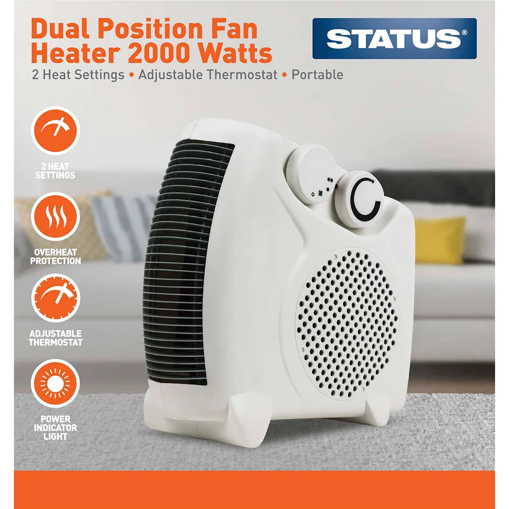 Statuts Dual Position Fan Heater