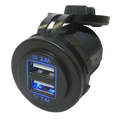 Twin USB Fast Charge with flap
