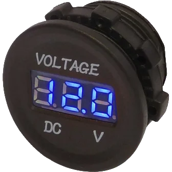 12v Voltmeter Blue