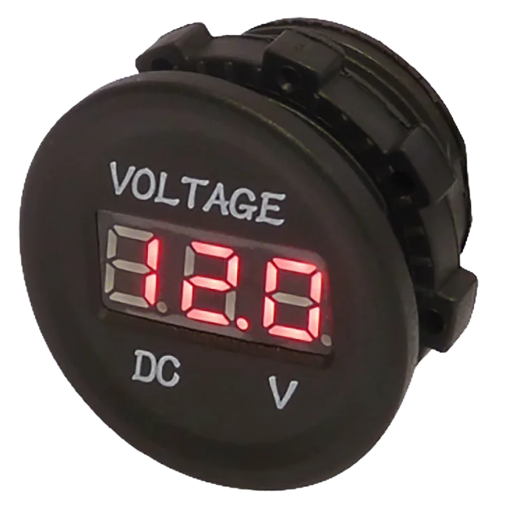 12v Voltmeter Red