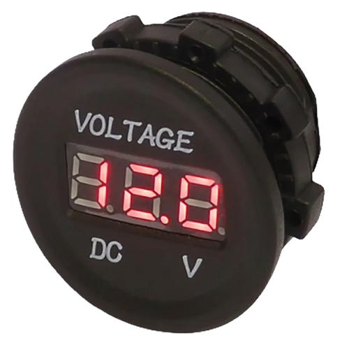 12v Voltmeter Red