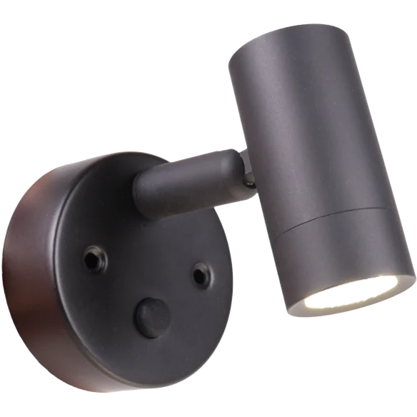 Nano Black 12V LED Spot Light with USB Charging Socket (K00-1000UMBNW)