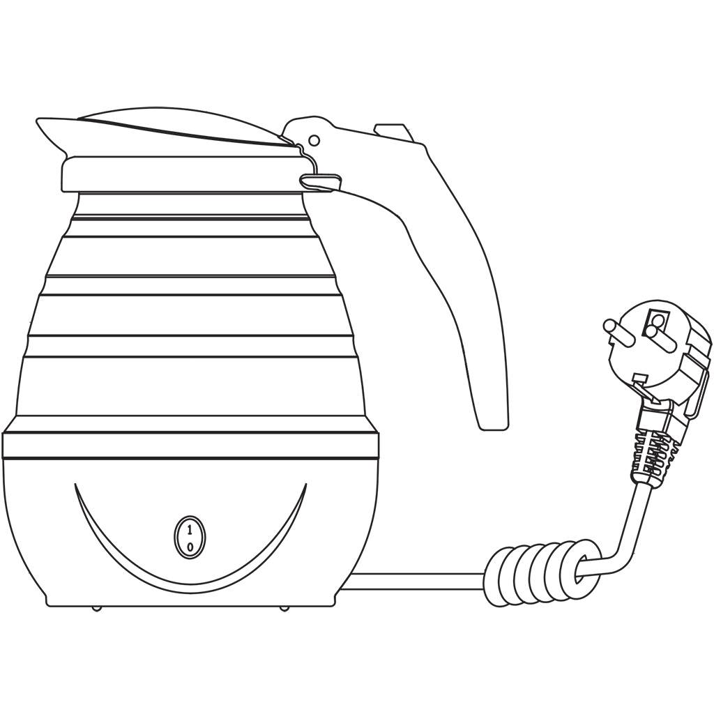 Quest Braunton 0.5L Collapsible Kettle