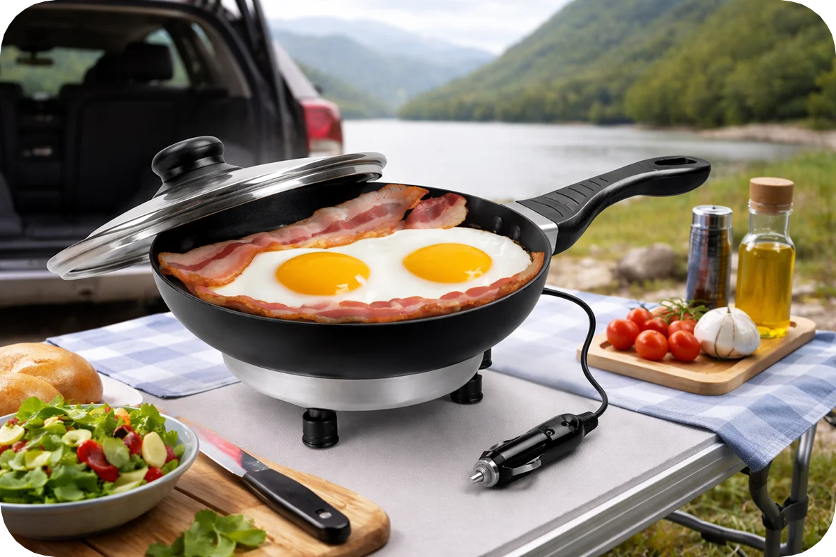 Quest 12V Frying Pan with Lid