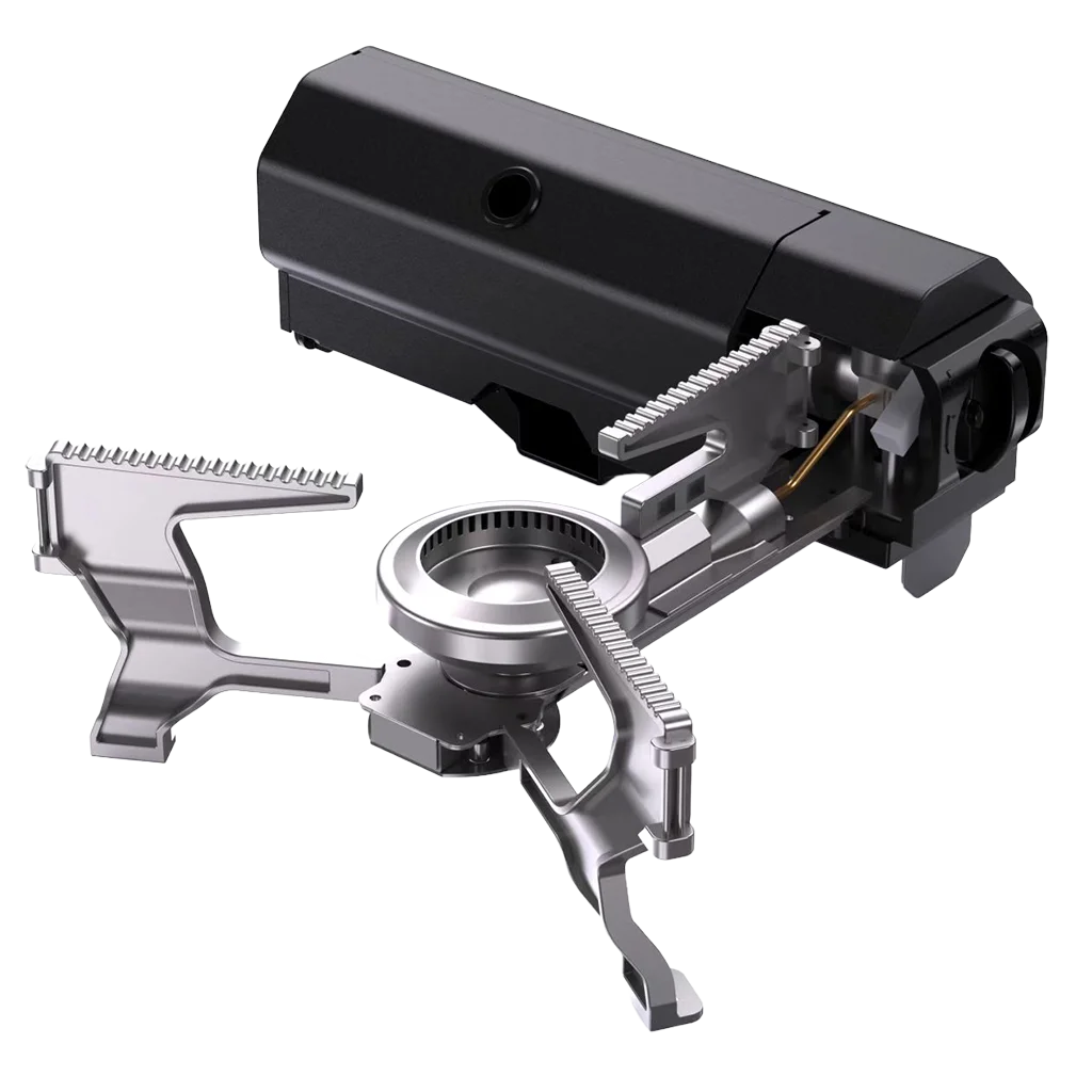Compact Folding Gas Stove Black