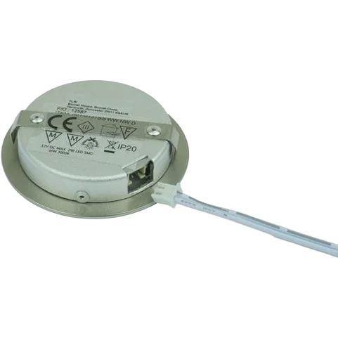 Round Chrome 12V LED Recessed Cabinet Downlight (K01-0130PCNW)
