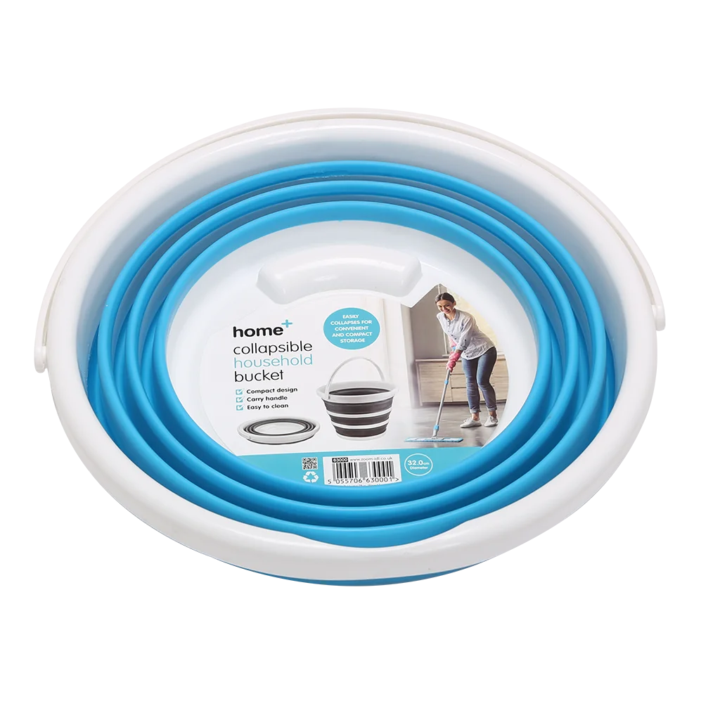 Collapsible 10 Litre Round Silicone Camping Bucket (K0200)