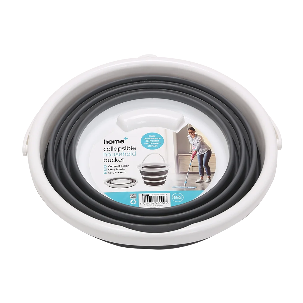 Collapsible 10 Litre Round Silicone Camping Bucket (K0200)
