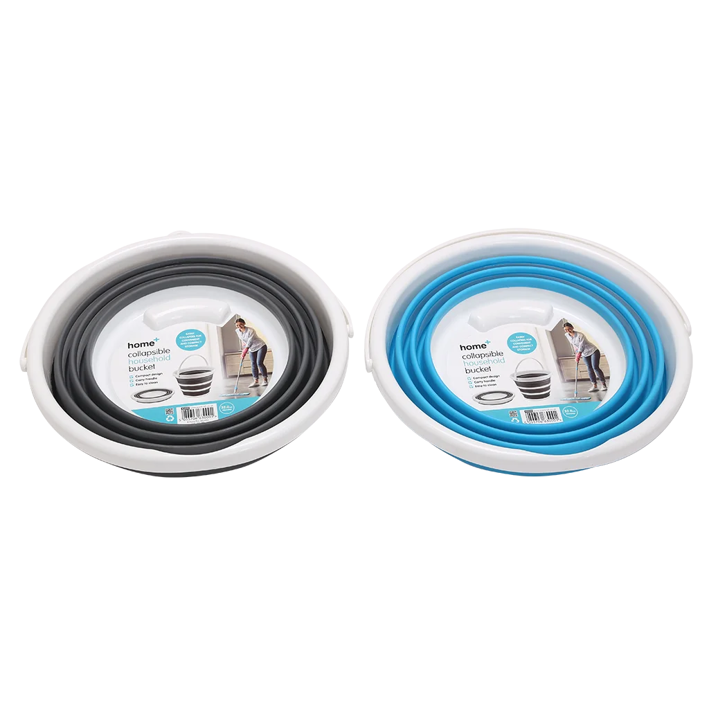 Collapsible 10 Litre Round Silicone Camping Bucket (K0200)