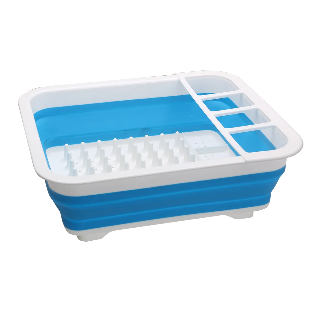 Collapsible Dish Rack with Cutlery Holder (K0201)