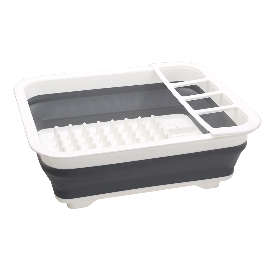 Collapsible Dish Rack with Cutlery Holder (K0201)