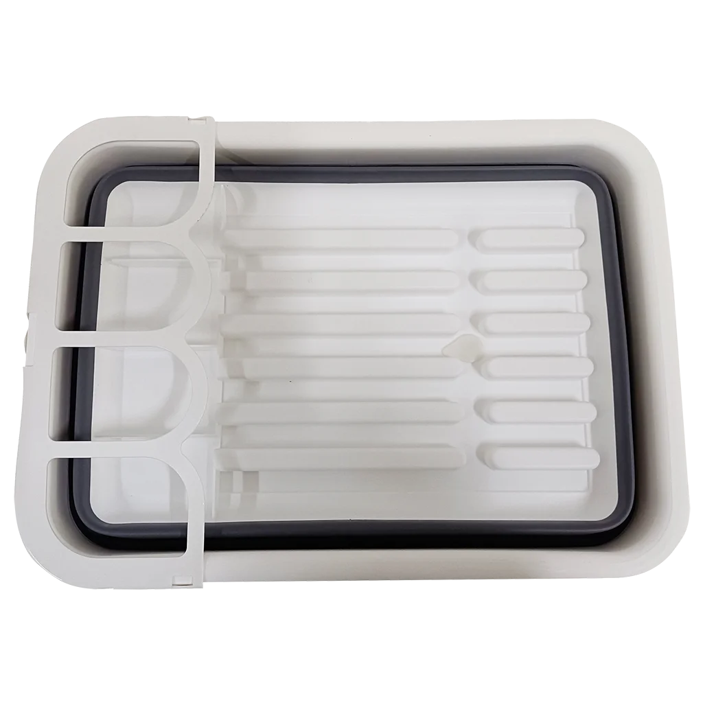 Collapsible Dish Rack with Cutlery Holder & Sink Drainer (K0210)