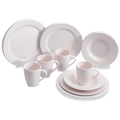 16 Piece Dinner Set Whistful White