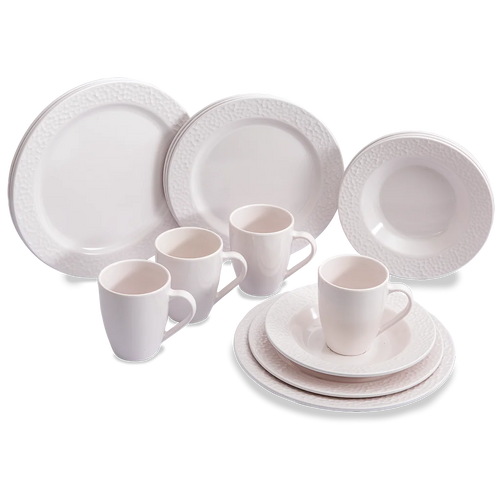 16 Piece Dinner Set Whistful White