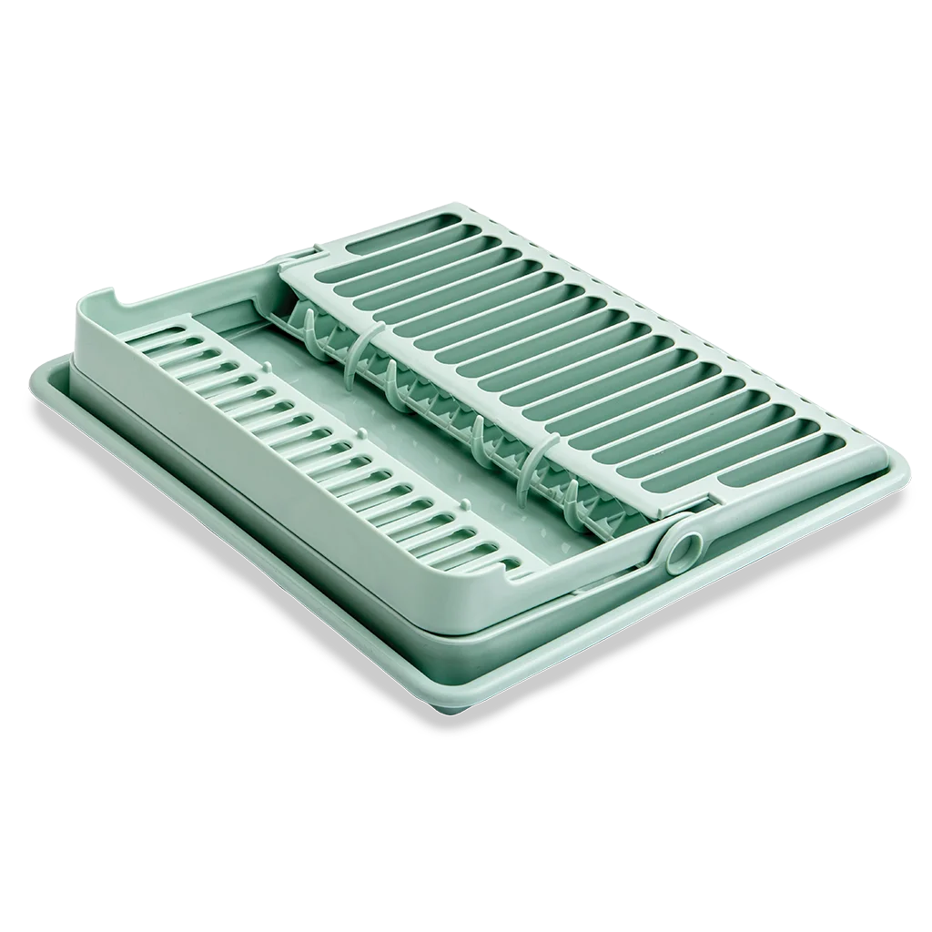 PlasticForte Folding Drainer with Drip Tray Assorted Colours (Box Qty: 3)