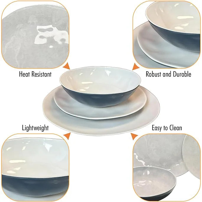 Liberty Murano 12-Piece Melamine Dinner Set (LL1380)