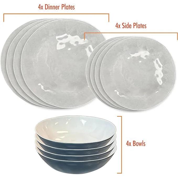 Liberty Murano 12-Piece Melamine Dinner Set (LL1380)