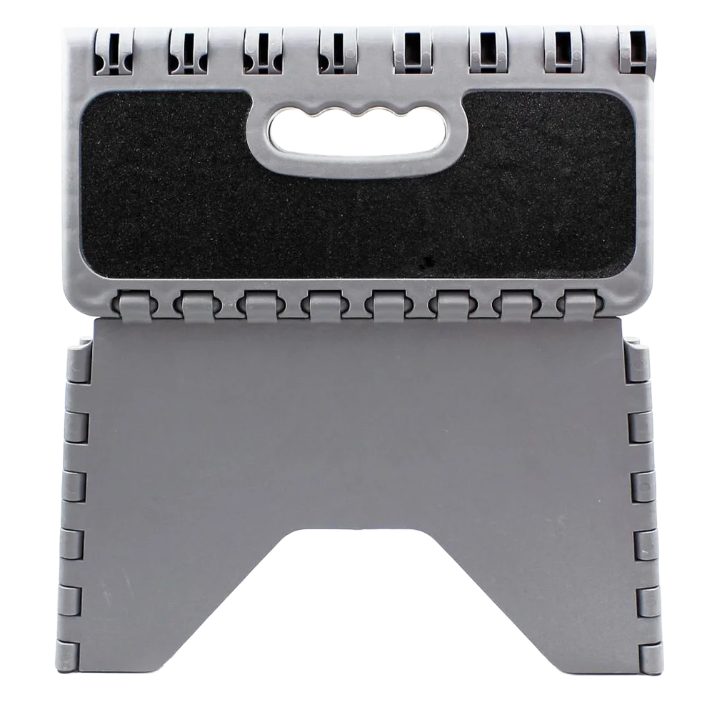 Liberty Foldable Step with Anti-slip Tread - Black & Grey - Small