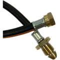 Single 450mm Propane Pigtail Black Class 3
