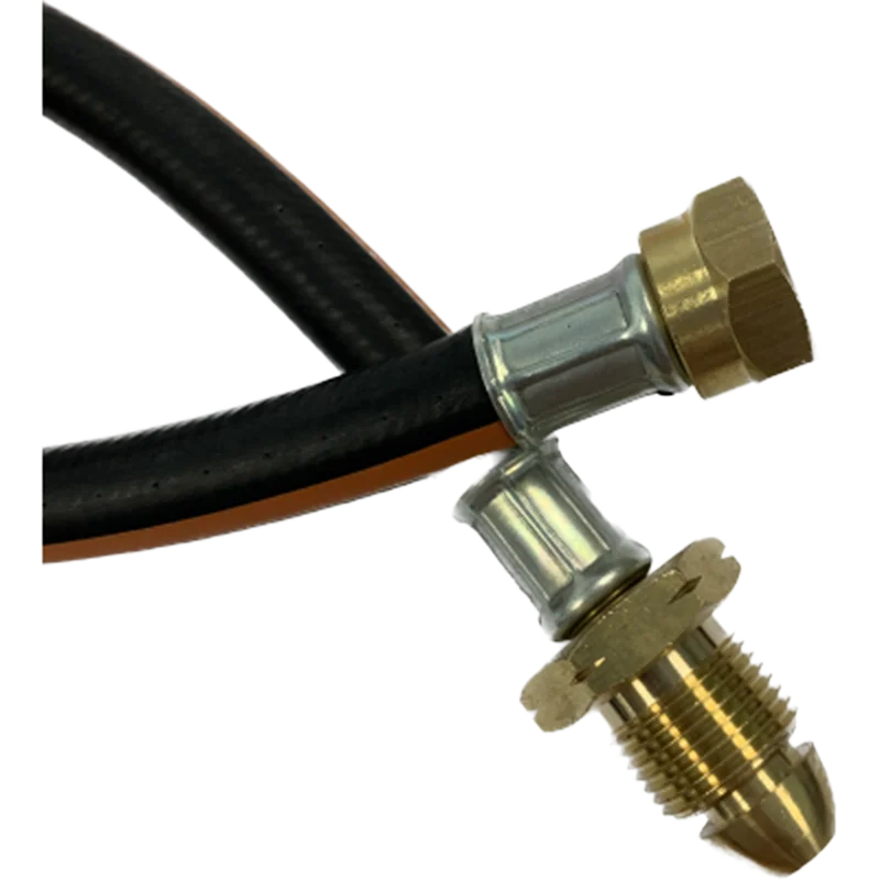 750mm x 6.3mm PROPANE pigtail black Loose Class 3