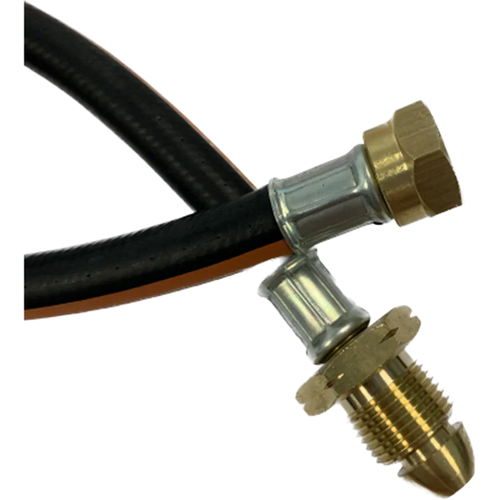 750mm x 6.3mm Propane Pigtail Black Loose Class 3