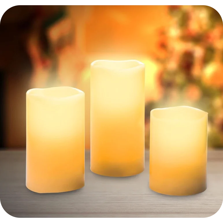 Status 3 x Flameless Candles (6 packs per box)