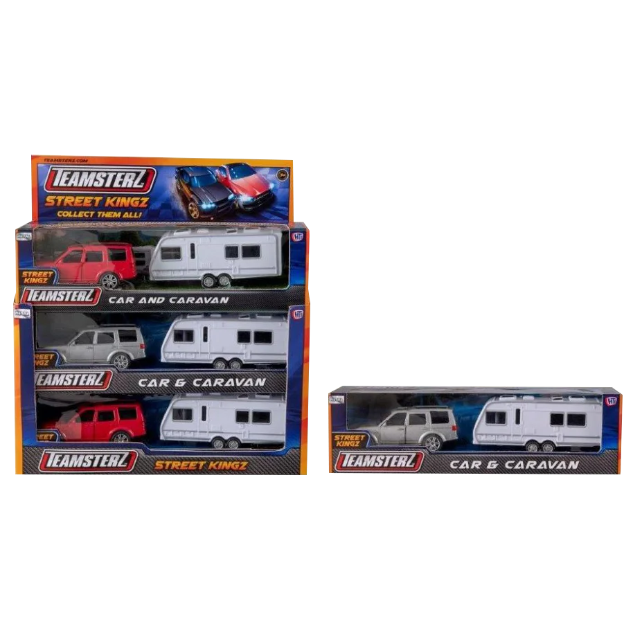 Car Caravan Die Cast Model Set (Pack of 9) M0031