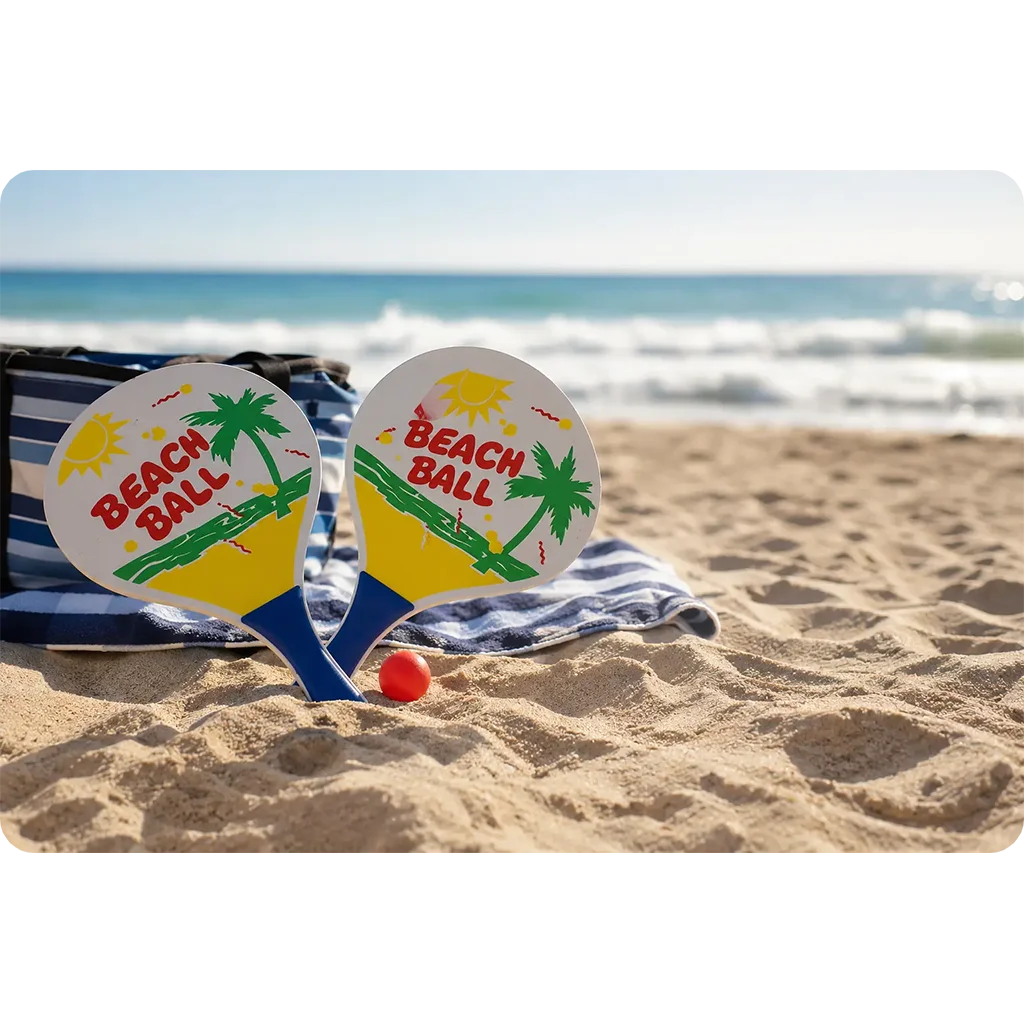 Wooden Beach Bat Set M0048 - image 4