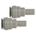 John Guest Hose Connector 15mm x 1/2" 2 pack
